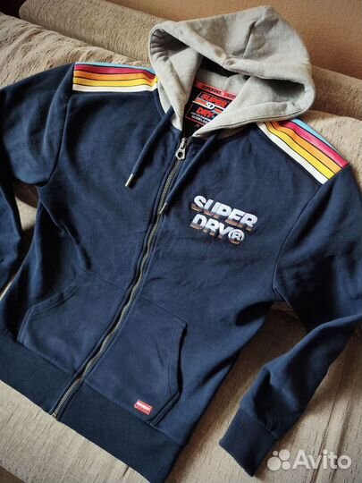 Кофта на замке зип-худи Superdry новая (M-L48-50)