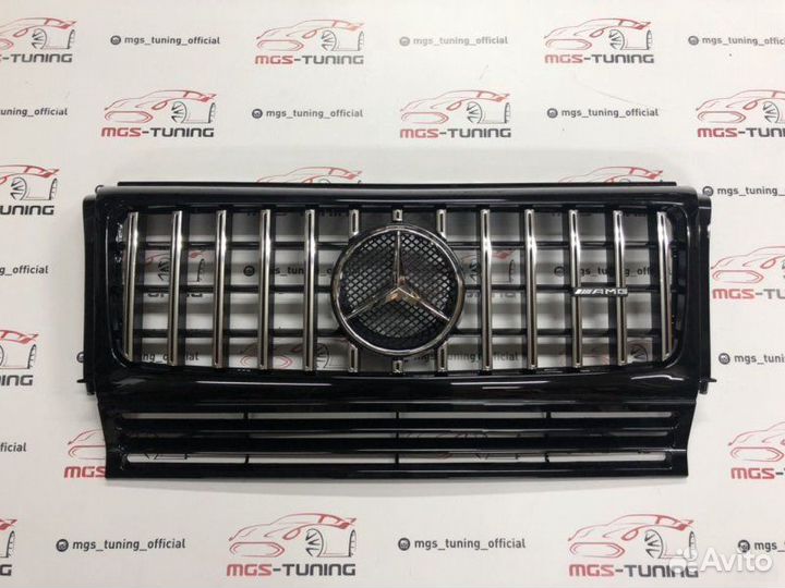 Решетка на Mercedes G-class w463 AMG 2018 стиль