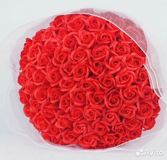 Букеты из мыльных роз