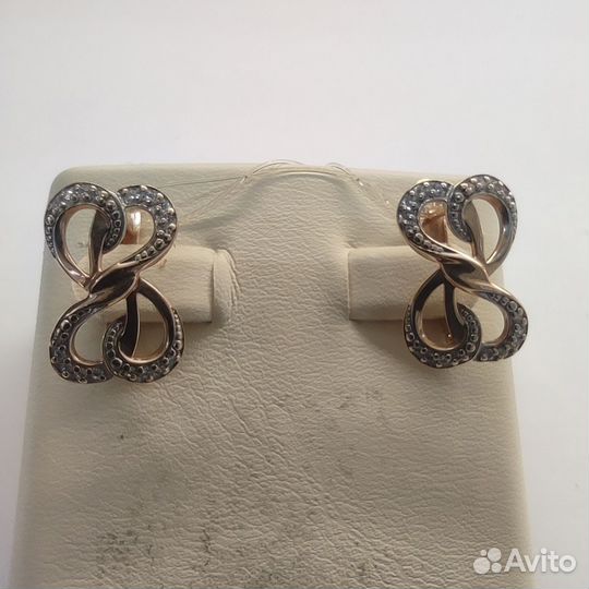 Золотые серьги 585