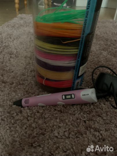 3d ручка с пластиком