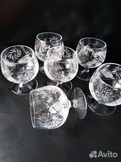 Фужеры Рюмки хрустальные разные