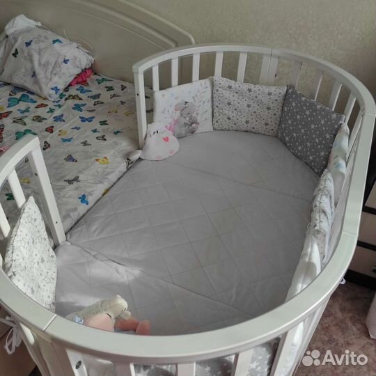 Кроватка приставная, трансформер