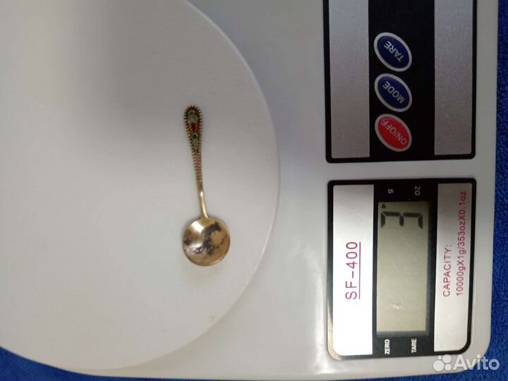 Солонка мельхиор СССР и ложечка для соли серебро