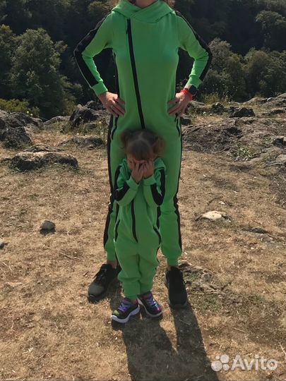 Кобинезон женский из трикотажа с начесом