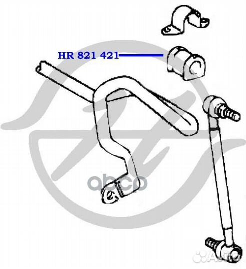 Втулка стабилизатора HR821421 Hanse