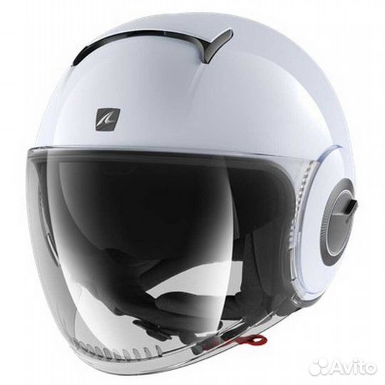 Shark Nano Open Face Helmet White / Glossy Silver