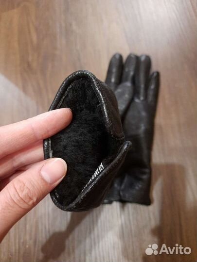 Новые перчатки женские кожаные 8 размер