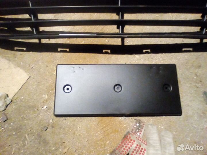 Решетка бампера хендай Солярис,рамка номера Соляри