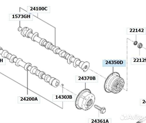 Фазорегулятор (шкив, шестерня) распредвала Optima