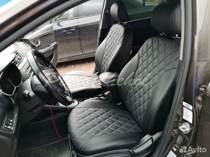 Чехлы на Киа Рио / Kia Rio 3 Ромб