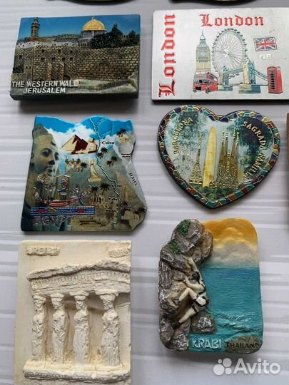 Магниты на холодильник. Города