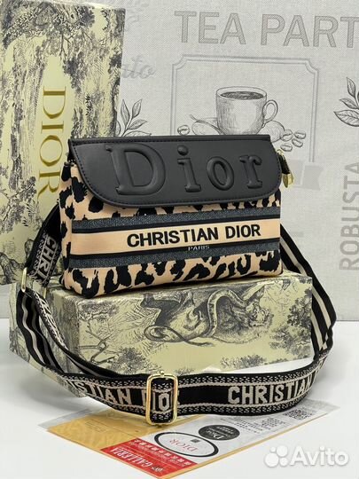 Сумка Dior леопард