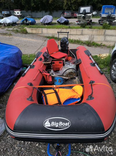 Лодка пвх 380 с мотором 9.9 с местом