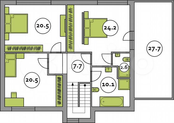 Дом 245 м² на участке 6 сот.