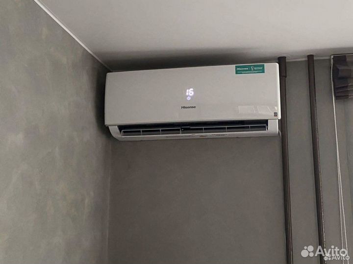 Установка сплит - систем.Закладка трасс, Мойка