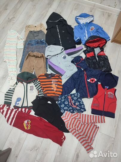 Вещи пакетом для мальчика на 1-2года