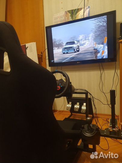 Кокпит с рулём Logitech G29+кпп+Ручник