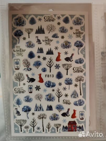 Наклейки, слайдеры для ногтей