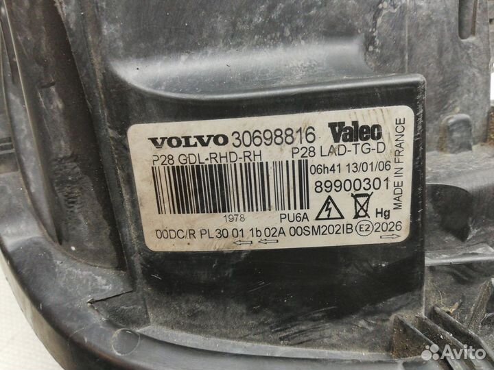 Б/У Б/У Фара правая Volvo XC90 2002-2015 306988