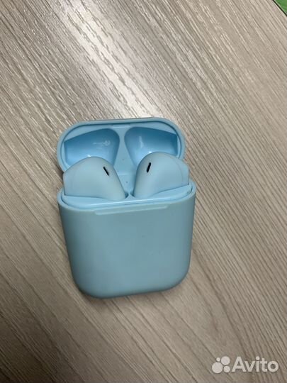 Без проводные Inpods 12 Голубой цвет В хорошее кач