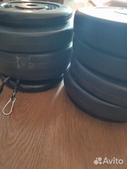 Гриф блины гантели бу