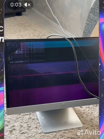 Разбитый монитор