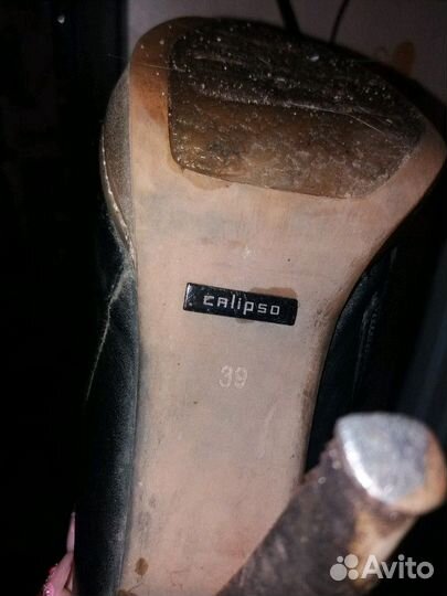 Сапожки демисезонные Calipso из натуральной кожи