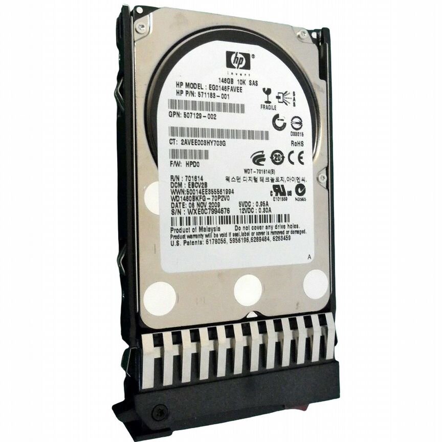 [EG0146FAVEE] Жесткий Диск Hp 146gb Sas 2,5" Hdd Eg0146favee