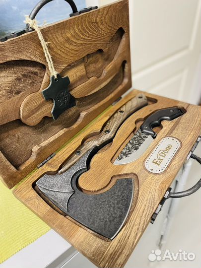 Подарочный набор топор нож