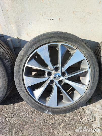 Диски с резиной r18 на kia Optima