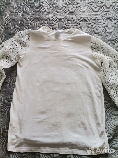 Блузка детская белая