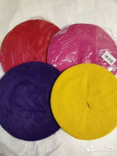 Берет женский ангора,шерсть альпака