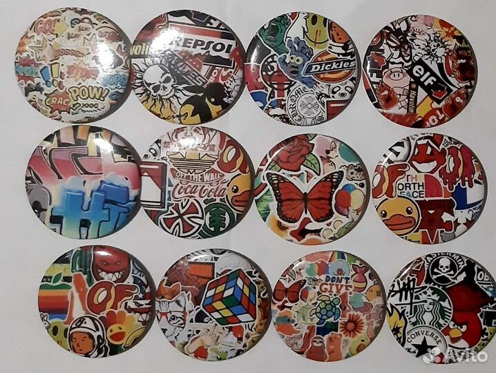 Изготовление значков, зеркал, брелков, на заказ