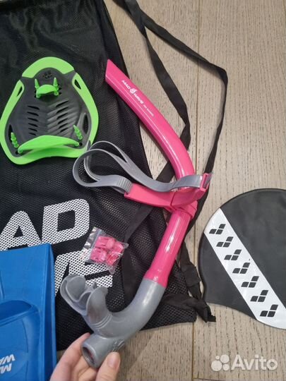 Набор для плавания, ласты 37/38