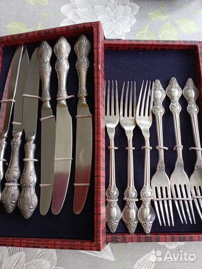 Набор столовых приборов мельхиор СССР