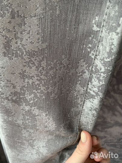 2 шторы мрамор