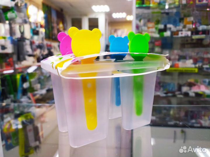 Форма для мороженого «Медвежонок» 4 ячейки