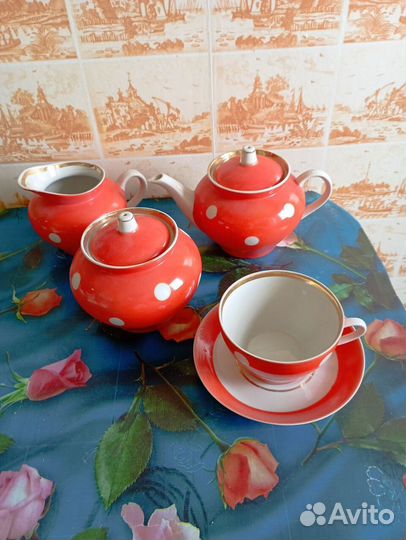 Чайный сервиз фарфор СССР