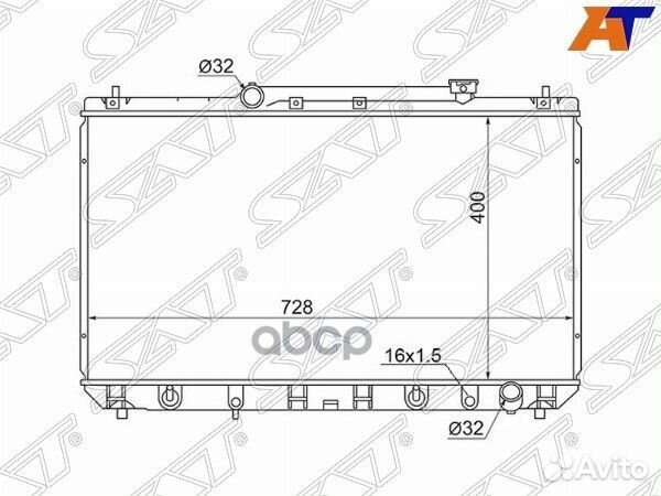 Радиатор Toyota Camry (XV20) 96-02 / Daihatsu A