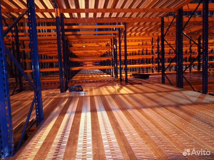 Продажа Металлических стеллажей Мезонин Б/У