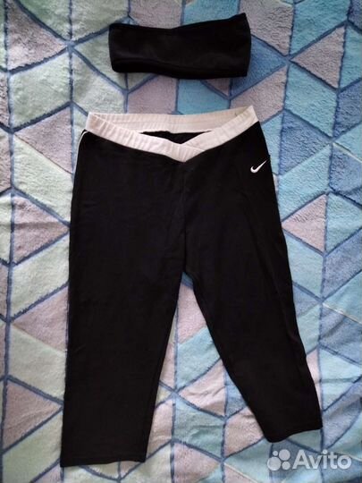 Велосипедки и повязка на голову спорт