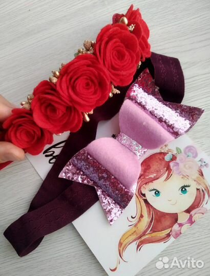 Ободки, заколки, резинки