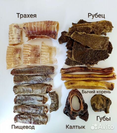 Сушеные лакомства для собак