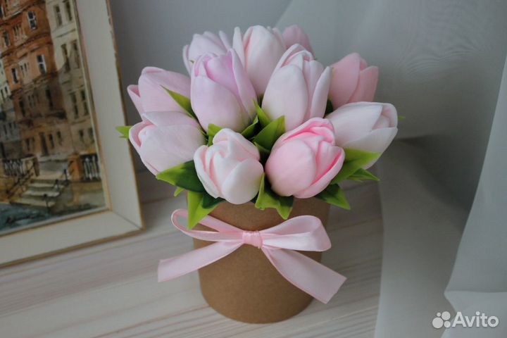 Дизайнерский букет. Пионы Розы Тюльпаны лилии орхи