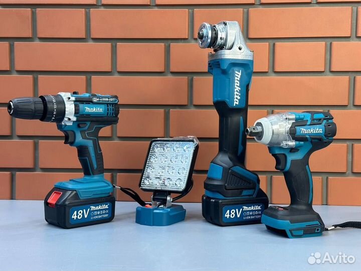 Набор Makita 4в1 аккумуляторный новый