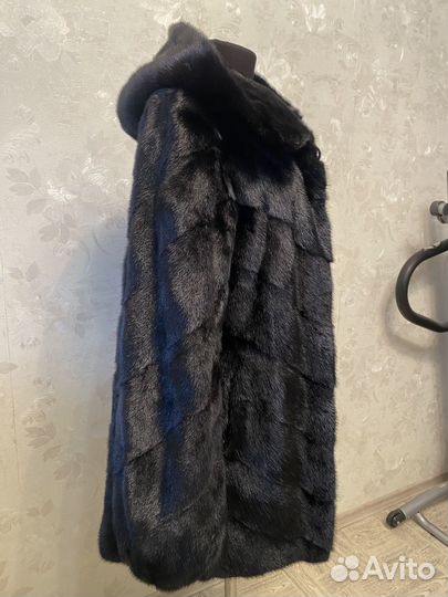 Шуба норковая 46 48 с капюшоном