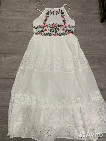 Сарафан хлопок вышивка