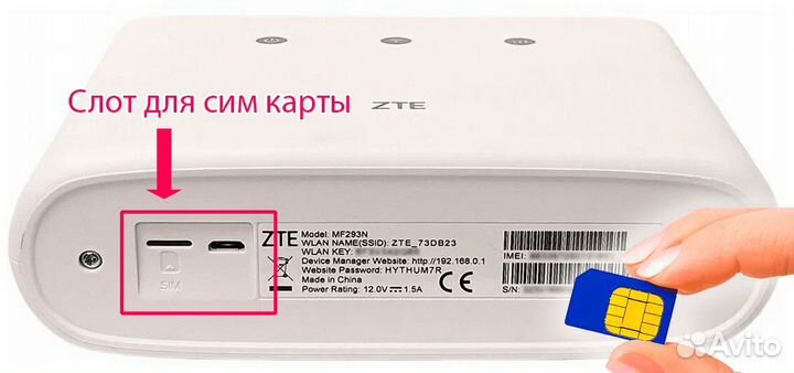 4G WiFi Роутер ZTE MF293N прошит смартфон тарифы