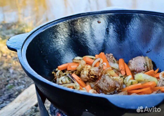 Казан чугунный узбекский